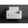 white leather knoll sofa one seat